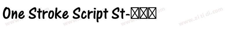 One Stroke Script St字体转换